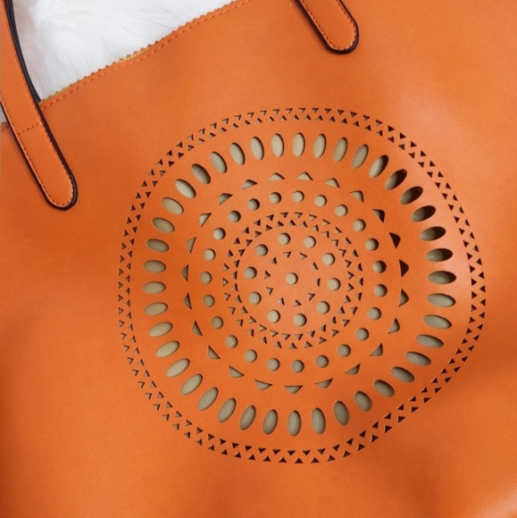 Neiman Marcus Orange Tote - Picture 3 of 4
